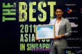 Rain com imprensa na cmferência sobre conservação da água em Singapura